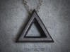 Chisel ::: Triangle Pendant ::: v.01 3d printed 