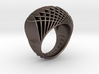 ring-dubbelbol-metaal / double concave metal 3d printed 