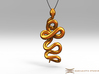 Kundalini Serpent Pendant 4.5cm 3d printed Pendant cord not included