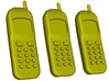 1/15 scale Nokia cell phones x 3 3d printed 