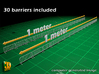 Portable barrier 30x (1/35) 3d printed portable barriers - 30 pieces - overall lenght 2 meter