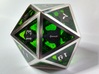 D20 Epoxy Dice extra large edition 3d printed Epoxy is not printed and has to be added later on by the customer