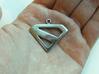 Superman Kingdom Come keychain/pendant 3d printed Stainless steel, after polishing