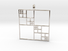 Fractal Squares - Pendant 3d printed 