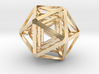 Icosahedron x 3 3d printed 
