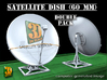 Satellite dish (60mm) double pack 3d printed Satellite dish 60 mm double pack