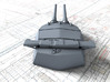1/600 15" MKI* QE Class Guns w. Blast Bags x4 3d printed 3d render showing B Turret detail