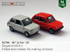 SET 2x Fiat 126 (N 1:160) 3d printed 