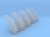Z Scale Industrial Stairs 4 (4pc) 3d printed 