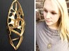 LUX DRACONIS pendant 004 3d printed LUX DRACONIS dragon pendant 004 - 3D printed in brass