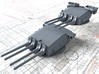 1/400 Richelieu 380mm 15" Guns 1943 w. Blast Bags 3d printed 1/400 Richelieu 380mm 15" Guns 1943 w. Blast Bags