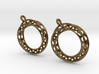 Möbius chain earrings 3d printed 