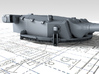 1/400 Strasbourg 330 mm/50 (13") Guns w.Blast Bags 3d printed 3d render showing Turret II detail