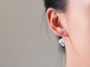 Diamond Earrings 3d printed 
