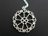 Axoneme Pendant - Science Jewelry 3d printed Axoneme pendant in polished silver