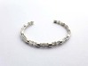Skeletonema Diatom Bracelet  3d printed Skeletonema bracelet in polished silver