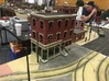 O scale Philadelphia corner Store Front 3 stories  3d printed 
