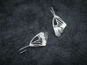 Butterfly Wing Drop Earrings 3d printed 