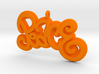 46 -PEACE -CURLY WRITING 3d printed 