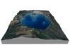 Crater Lake Bathymetry Map 3d printed 