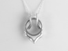 Ring Holder Pendant: Gazelle 3d printed Ring holder pendant necklace Gazelle