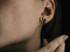 Wild Rose Earrings 3d printed 
