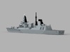 1/1250 HMS Daring 3d printed Computer software render.The actual model is not full color. 