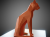 Sitting cat low poly 3d printed 