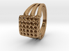 Voronoi 5x5 SurfPatch Triple Ring (001) 3d printed Voronoi 5x5 SurfPatch Triple Ring (001)