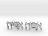 Hebrew Name Cufflinks - "Aryeh" 3d printed 