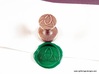 Trinity Wax Seal 3d printed The seal and its wax impression