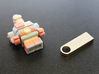 USB Robot 3d printed  Place a dab of resin glue on the end of the pen drive