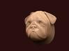 Pug Wall Sculpture 3d printed Description