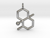 geosmin petrichor molecule pendant 3d printed 