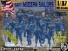 1/87 USN Modern Sailors Set001 3d printed 