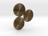Celtic "life and death" triple spiral pendant 3d printed 