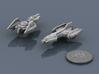 Rukk Escort 3d printed Renders of the model, with a virtual quarter for scale.