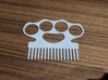 Brass Knuckle Comb/Beard Comb (inward teeth) 3d printed 