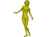 1/35 scale nude beach girl posing figure B 3d printed 