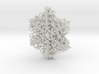 Organic Snowflake Ornaments - Stack of 6 3d printed Six snowflakes ship together attached on a post that you remove