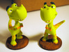 Poor T-Rex full-color miniature statue 3d printed These two little trouble makers showed up on my doorstep today
