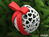 Customizable Christmas Ornament - Hearts 3d printed 