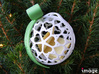 Customizable Christmas Ornament - Snowflakes 3d printed Use it to wrap a small gift or personal note (different model shown for illustration)