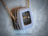 Embrace ::: Square Pendant ::: v.01 3d printed 