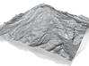 Mount Rainier (25cm square, 2mm thick) 3d printed 