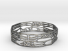 Voronoi Decagonal Bracelet 3d printed 