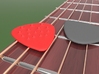 Dimple Guitar Pick - 1 Sided 3d printed Standard size guitar pick with progressive 