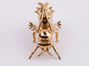 Beekeeper Chess Collection: Queen 3d printed Polished Brass