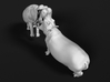 Hippopotamus 1:20 Fighting Males 3d printed 