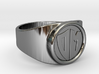 Thin Signet ring (Customizable) 3d printed 